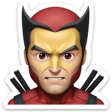 Wolverine from Deadpool & Wolverine movie sticker