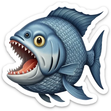 A biblical illustration of the fish that swallowed jonah sticker