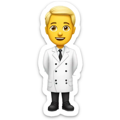 serveur avec plateau sticker