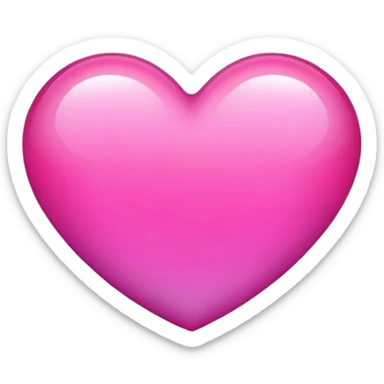 Radiant gradient pink heart 💗 sticker