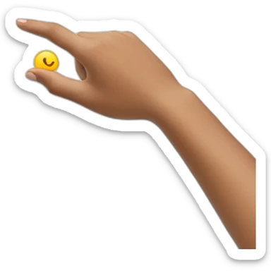 a person clicking sticker