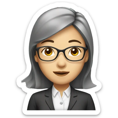 asian women teacher  sticker