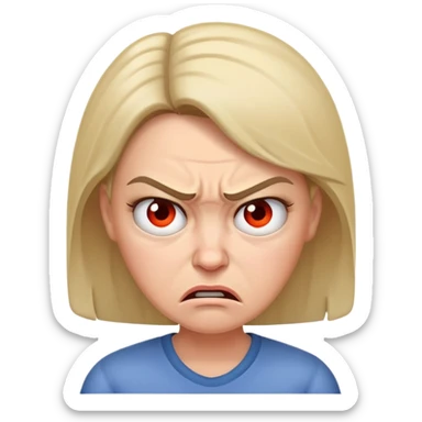 Angry mom sticker