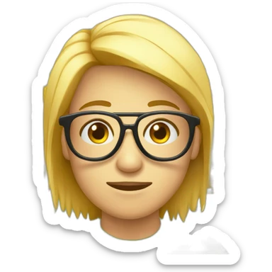 Quimico farmacológico joven con lentes sticker