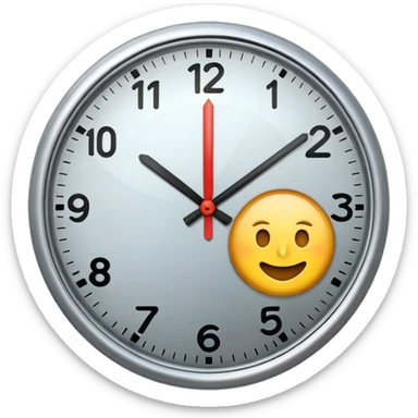 Clock it emoji  sticker