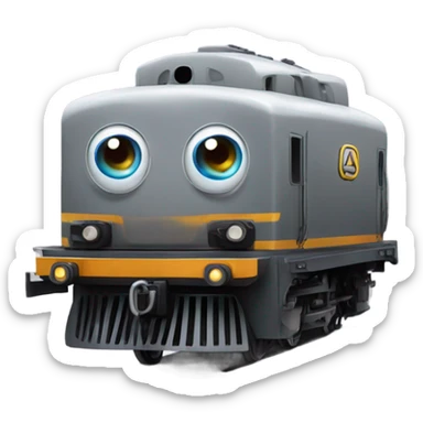 A electric locomotive (With little Kirby shiny eyes) sticker