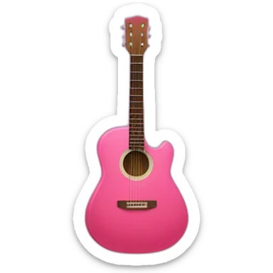 guitar-pick-pink sticker