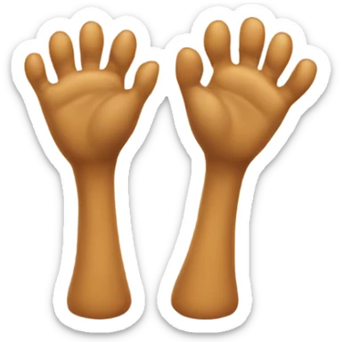 Two duck paws really  sticker