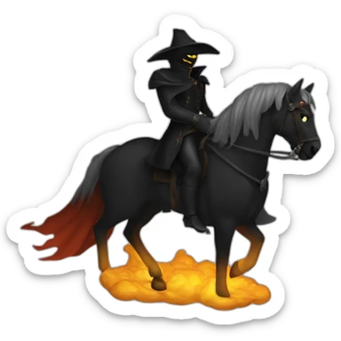 Headless horseman sticker