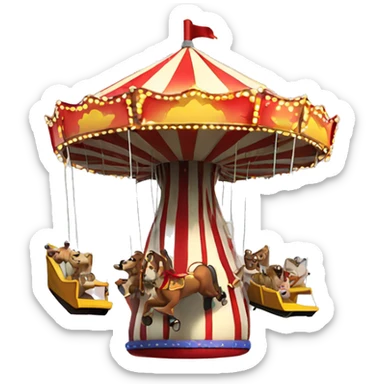 Carnival swing ride sticker