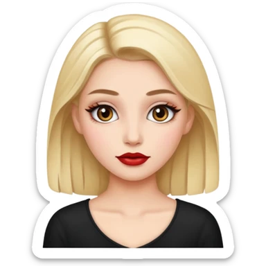 Fille maquiller sticker