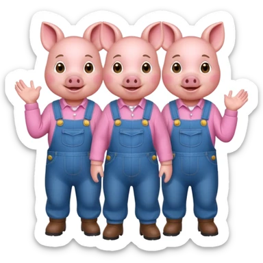 The Three Little Pigs sticker