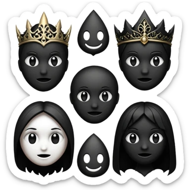 gothic emojis sticker