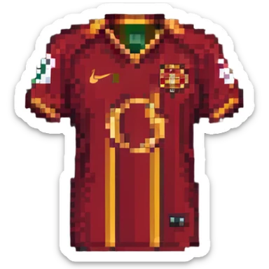 Galatasaray football jersey pixel art sticker