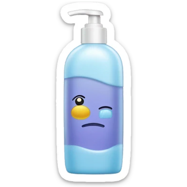 A bottle of body wash  sticker