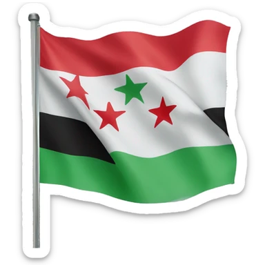 Free Syria flag sticker