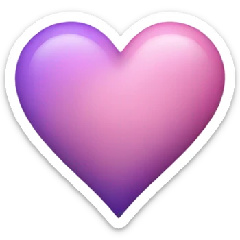 Pastel purple pink heart  sticker