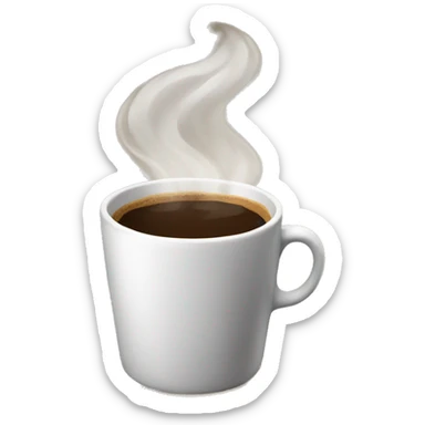 A cup of coffee sticker