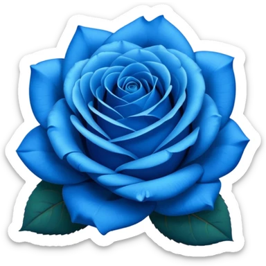 Blue roses sticker
