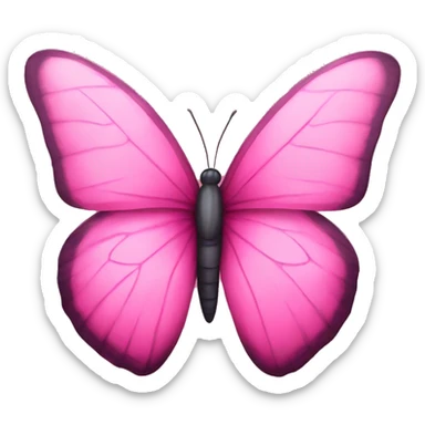 pink butterfly sticker