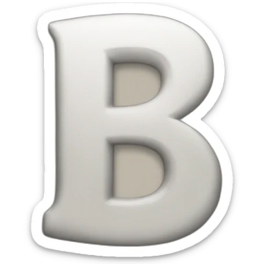 letter b sticker
