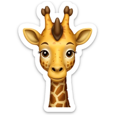 king giraffe sticker