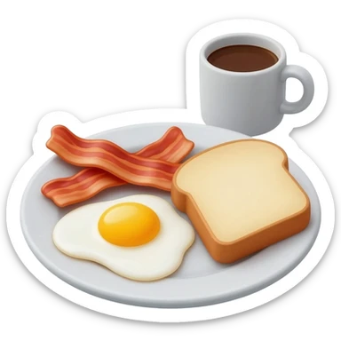 Breakfast sticker