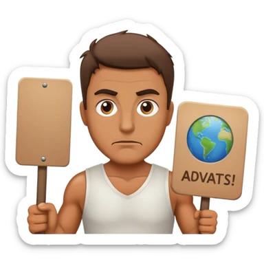 climate activist climate activist man sticker