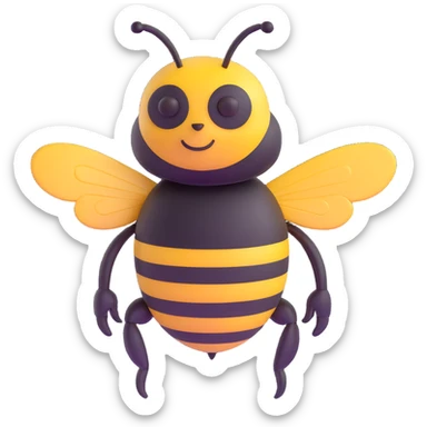 A bumblebee from Transformers sticker