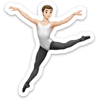 male.ballet dancer sticker