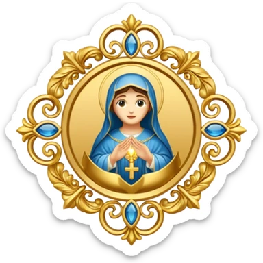 ave maria's emblem  sticker