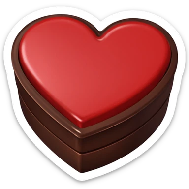 heart shaped box of chocolate sticker