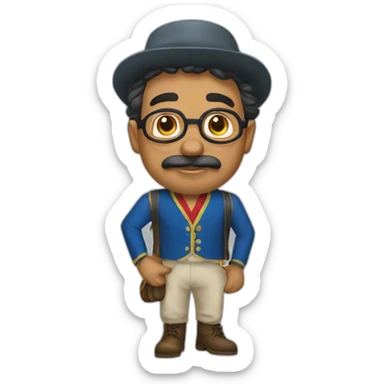 oscarito pelitojo cuba sticker