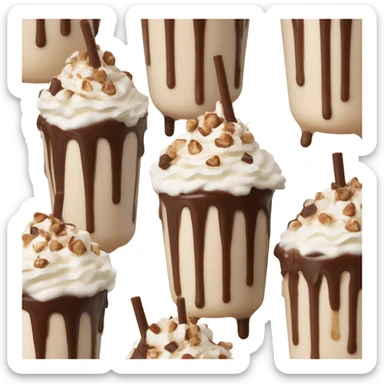 Hazelnut milkshake sticker