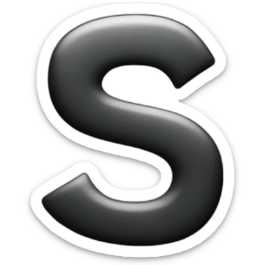 Letter s fahion symbol sticker