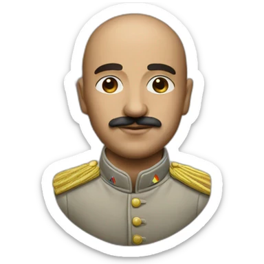 Hyperrealist Francisco franco with a lgtbi flag sticker