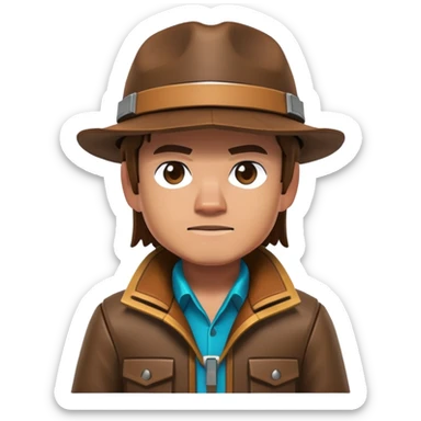 Garrett Garrison adventurer from Minecraft movie sticker