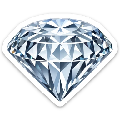 White diamond sticker