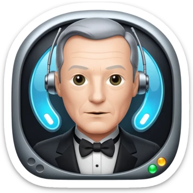 alfred from batman as a AI assitant like ironman's jarvis sticker
