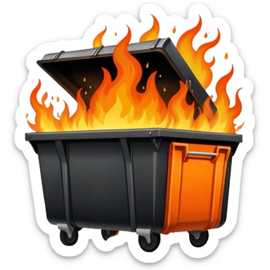 2025 dumpster fire  sticker