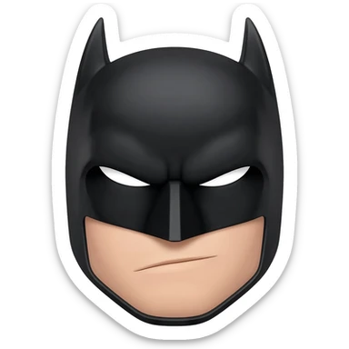 Batman face sticker