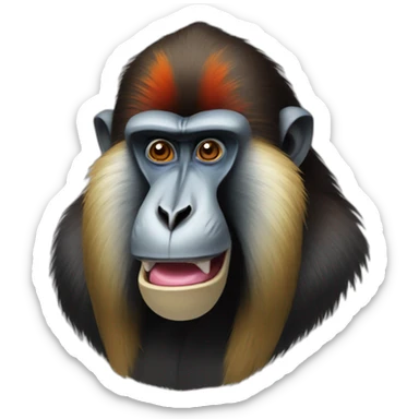 mandrill sticker