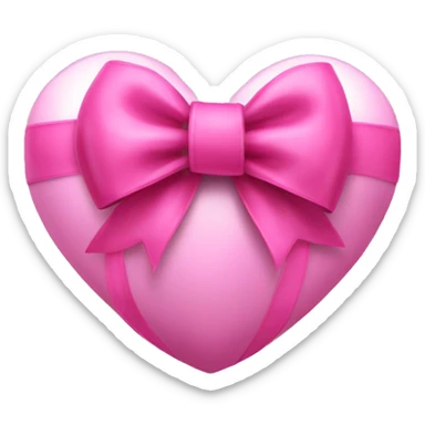 pink coquette bow soccer ball heart sticker