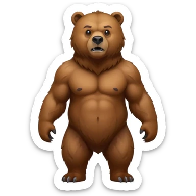 Grizzly bear sticker