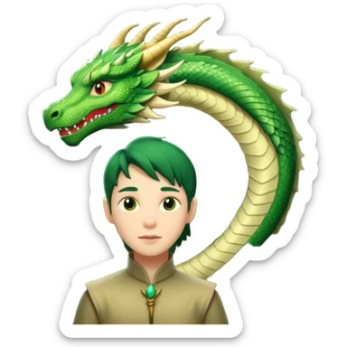 forest with a hidden dragon sticker