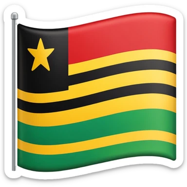 Nation of gods and earths universal flag sticker