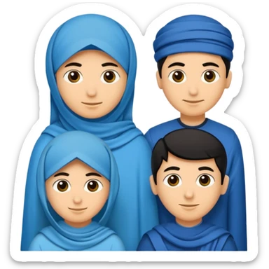 DOĞU TÜRKİSTAN BAYRAĞI (İNSANSIZ) AY VE YILDIZ MAVİ BAYRAK sticker