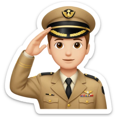 saluter sticker