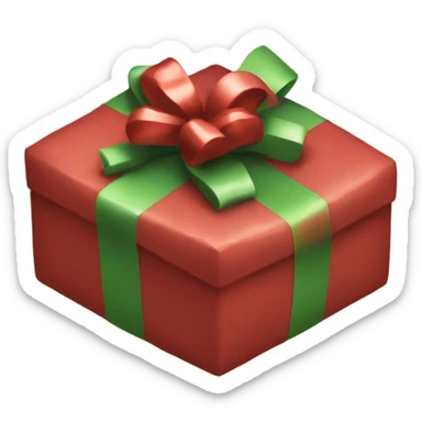 Rectangle Christmas Present  sticker