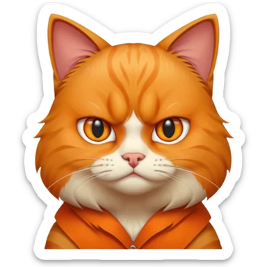 Angry kitty waiting hour at the bmv sticker